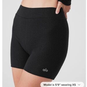 ALO Yoga Black Bike Shorts NWT